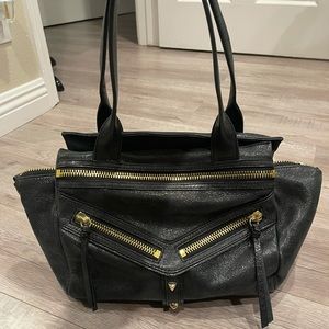 Botkier Black Metallic Handbag